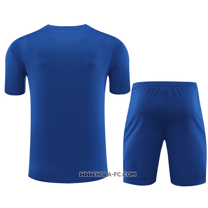 Chandal del Barcelona 2023-2024 Manga Corta Azul - Pantalon Corto